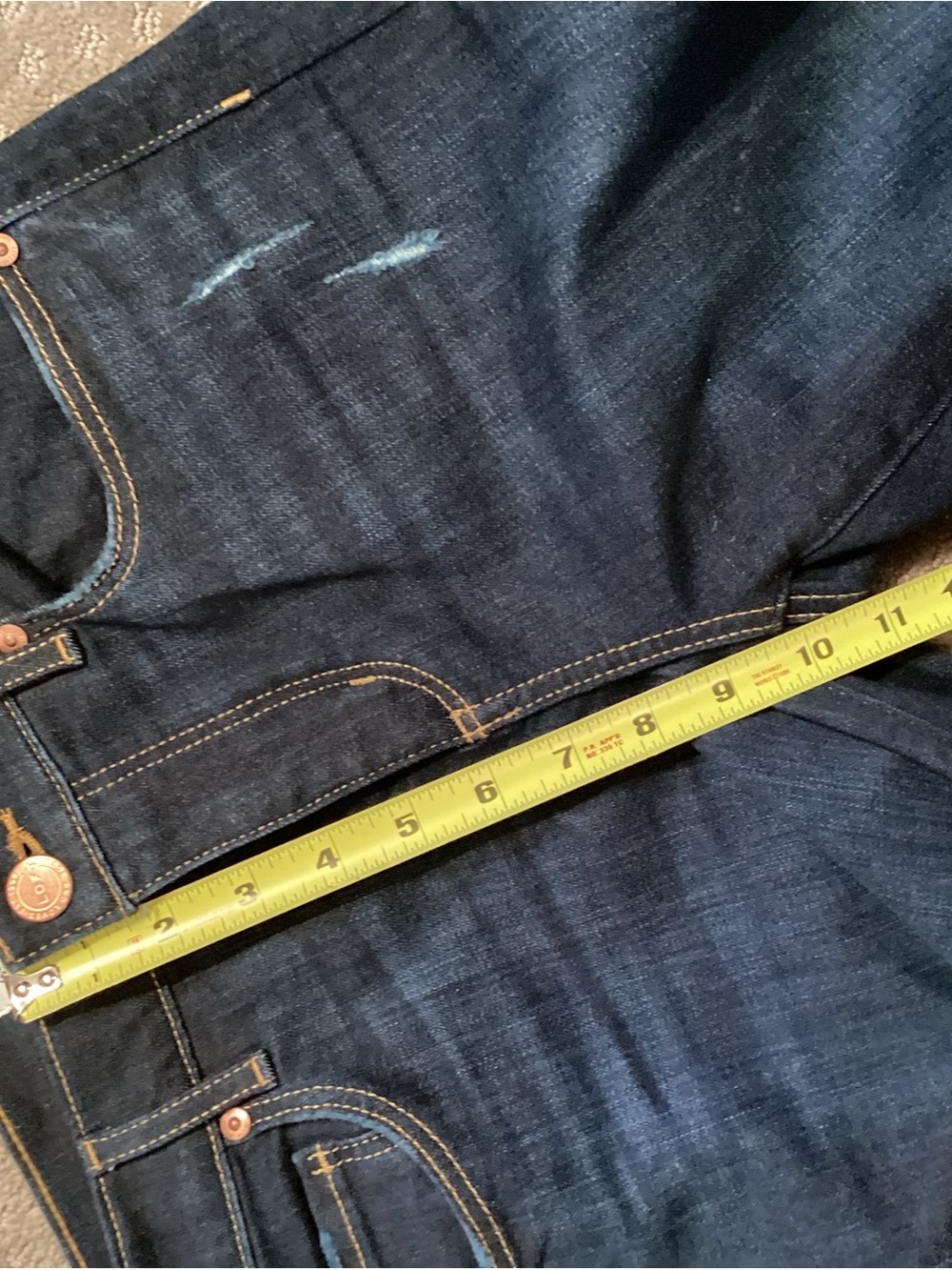 LOFT Indigo Modern Skinny Jeans with Subtle Whiskering,10”rise, sz27/4 - Picture 5 of 11